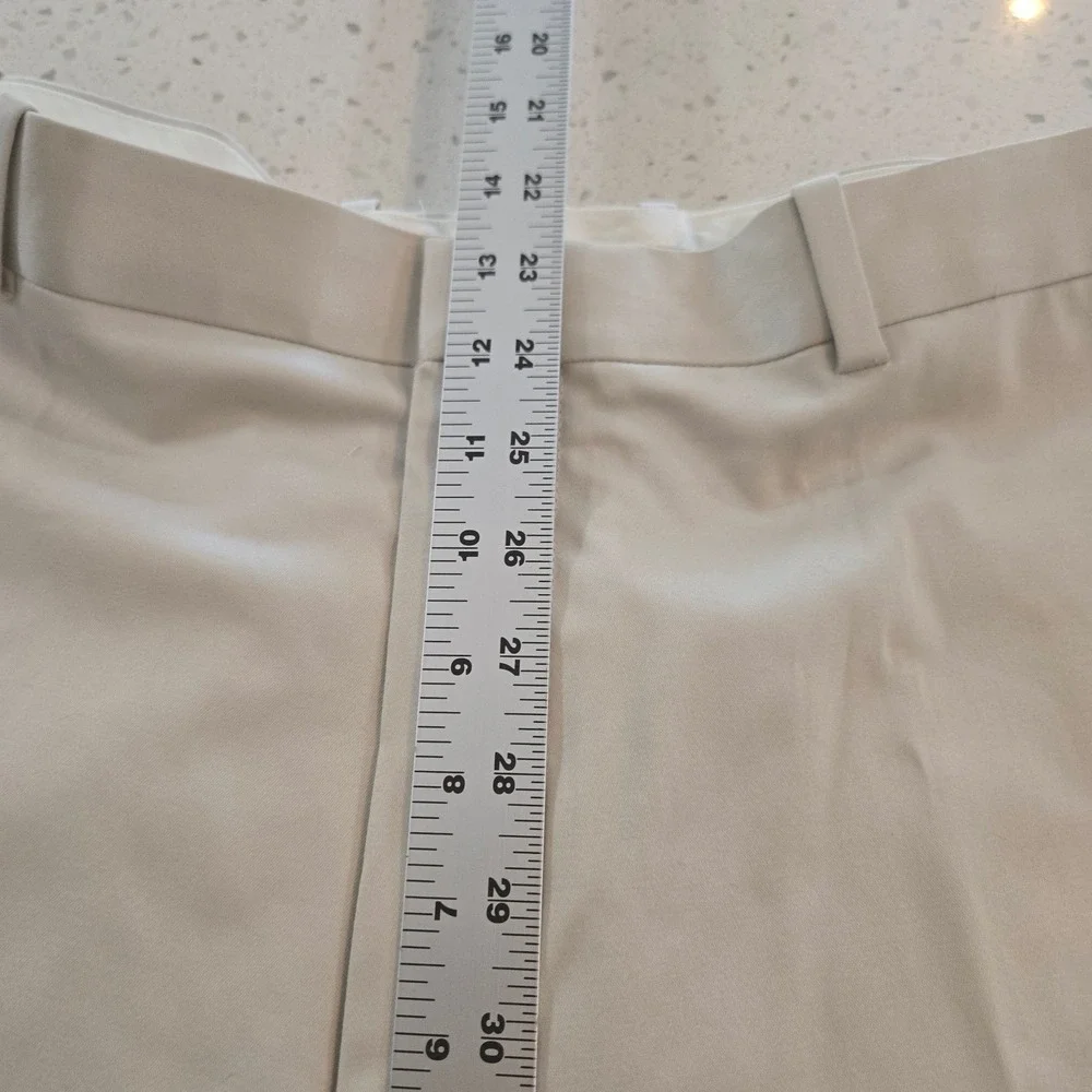 Perry Ellis Pants 44x30 Premium Mens Moonbeam Tailor Fit Luxury Performance NEW